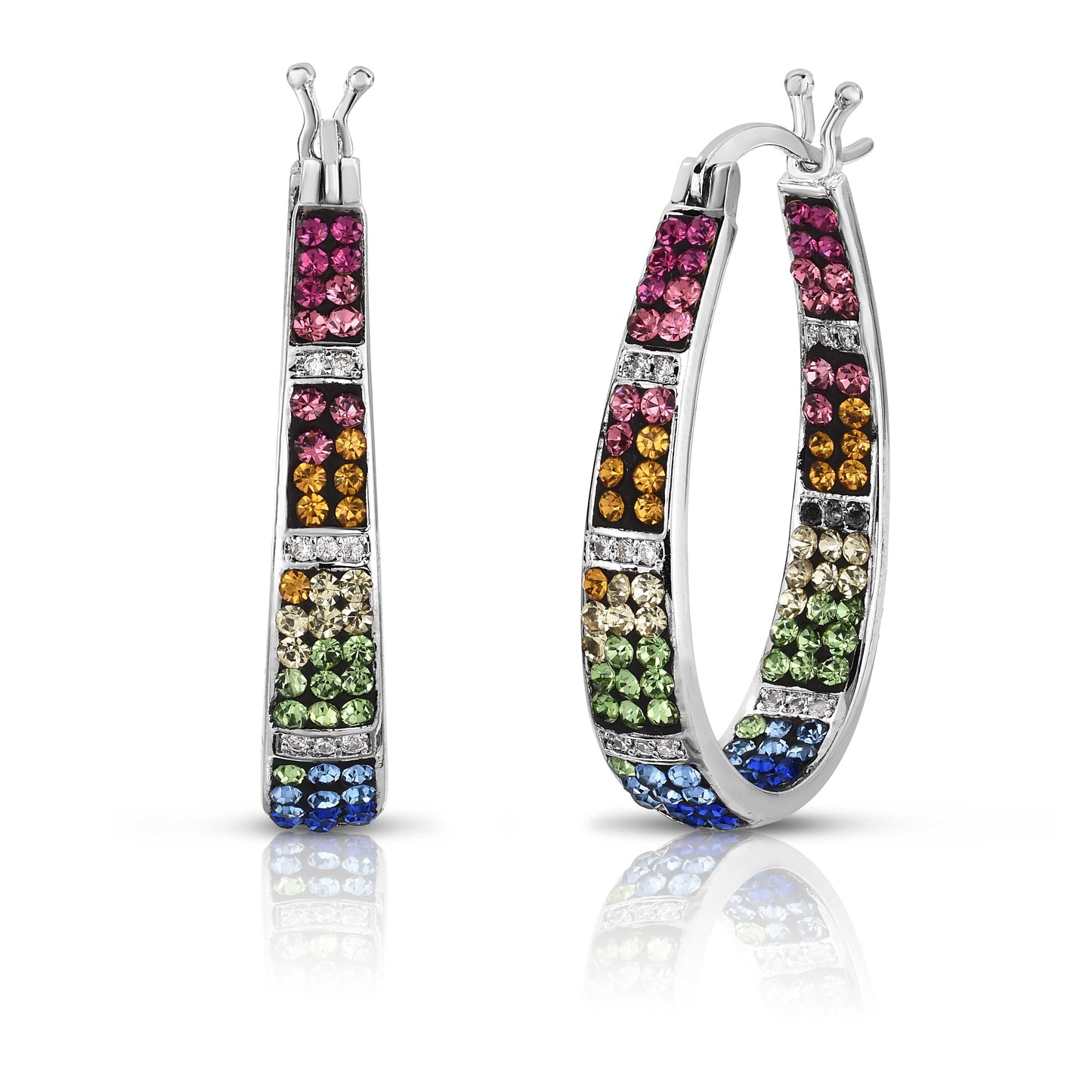 Crystal Hoop Earrings