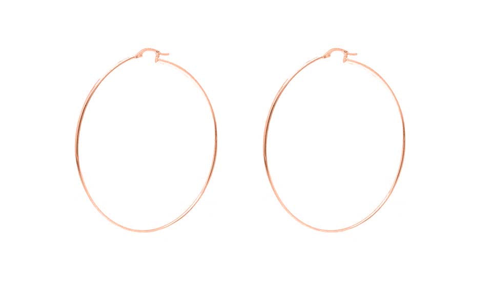 Set of 3 Sterling Silver 15mm, 25mm, and 35mm Classic Hoop Earrings