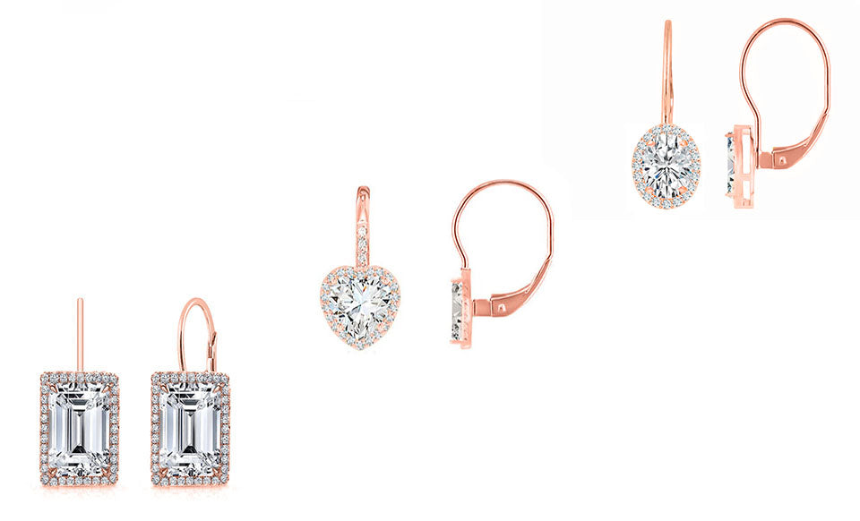 Set of 3 Crystal Leverback Earring Collection