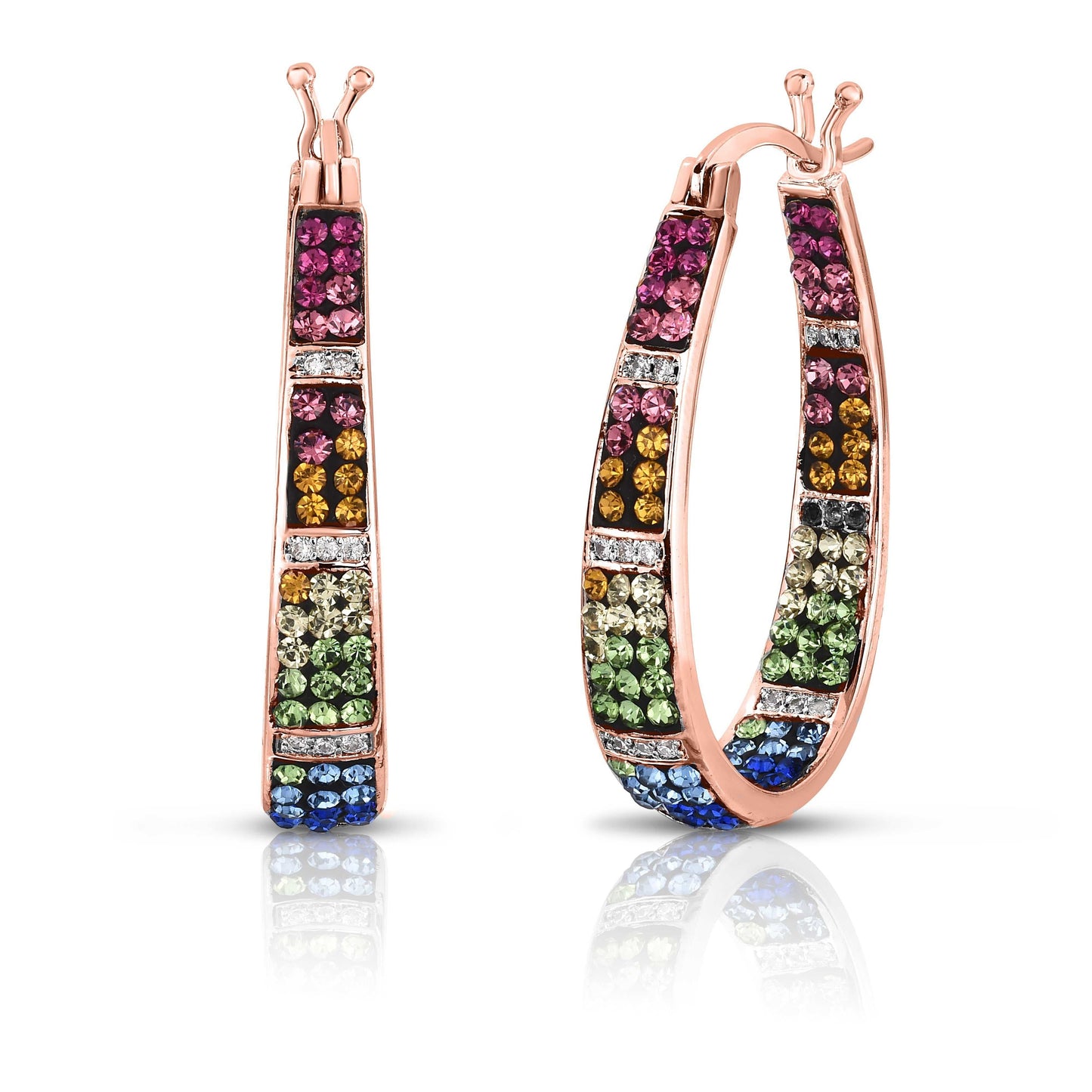 Crystal Hoop Earrings
