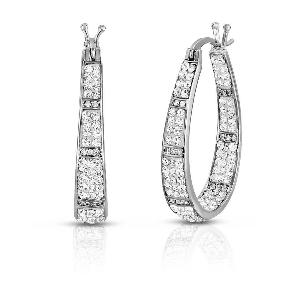 Crystal Hoop Earrings