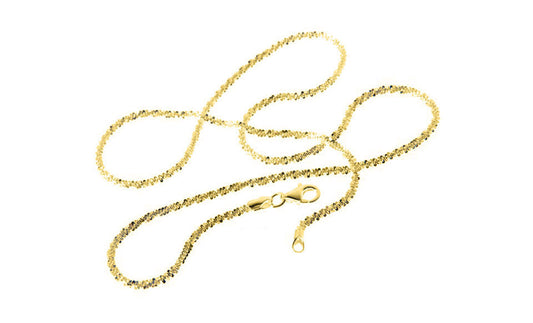 Rock Chain Necklace in 925 Sterling Silver – Available in Silver, Gold, or Rose Gold