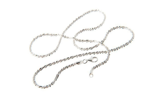 Rock Chain Necklace in 925 Sterling Silver – Available in Silver, Gold, or Rose Gold