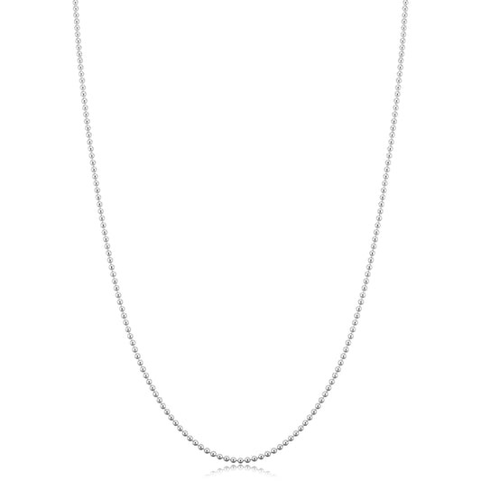 Sterling Silver Bead Chain Necklace