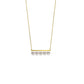 Gold Pearl Bar Necklace