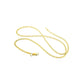 Gold Sterling Silver Flat Marina Chain Necklace
