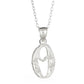 Letter O Sterling Silver Diamond Cut Initial Necklace