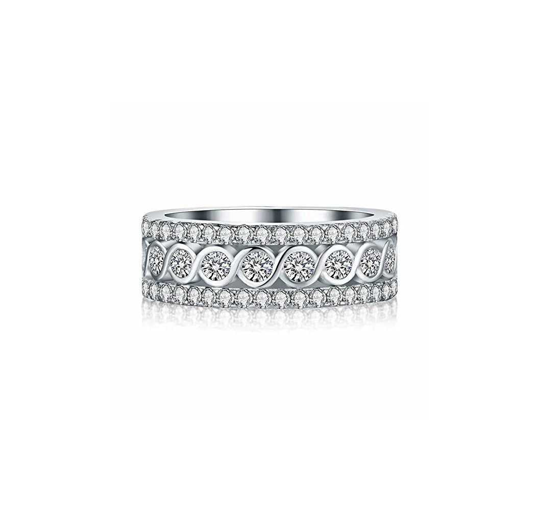 Fancy Crystal Eternity Band