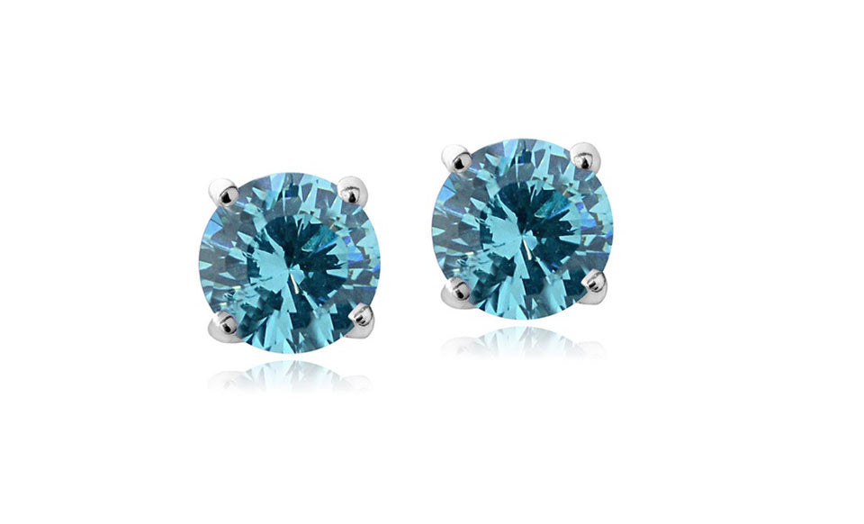 Blue Crystal Studs