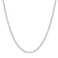 Flat Marina Chain Necklace in 18K Gold, Rose Gold, or Sterling Silver Finish