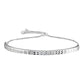 Italian Sterling Silver Adjustable Bangle Bracelet