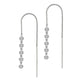 Multi Crystal Threader Drop Earrings – Made with Swarovski Elements