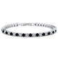 Round Cut Cubic Zirconia Tennis Bracelets — 10 Color Options