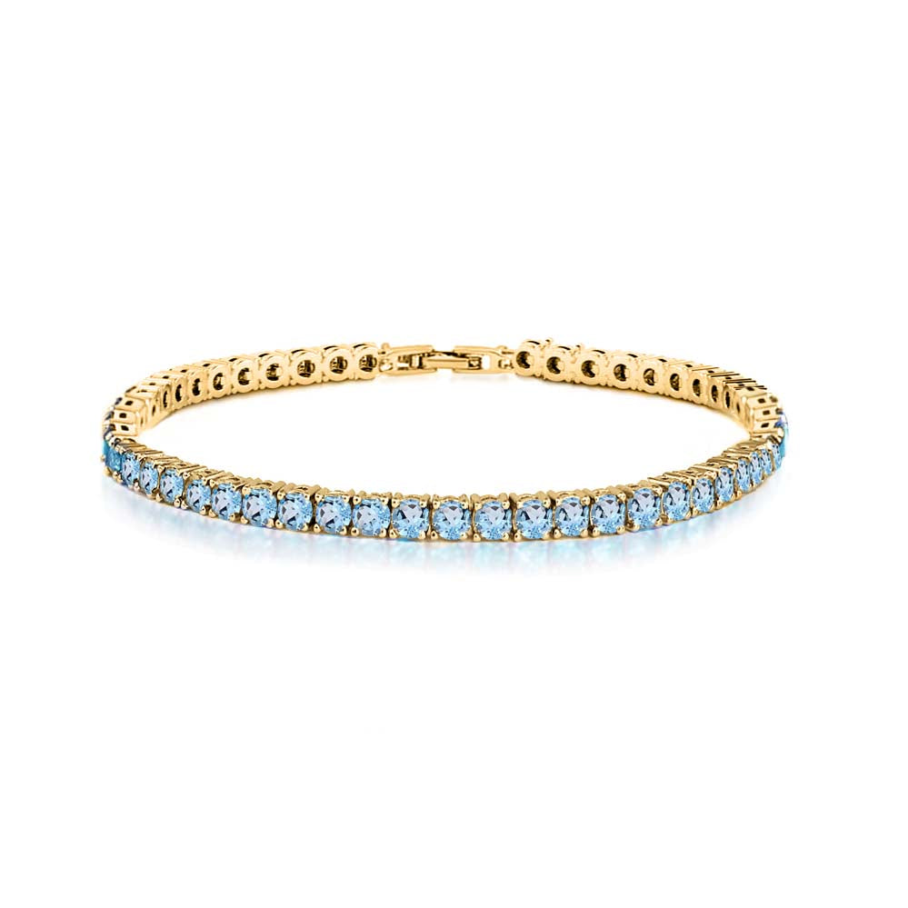 Round Cut Cubic Zirconia Tennis Bracelet