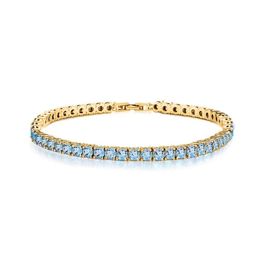 Round Cut Cubic Zirconia Tennis Bracelet
