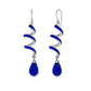 Spiral Crystal Drop Earrings