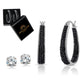 side Out Swarovski Crystal Hoop and Stud Set — Made With Swarovski Elements