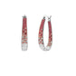 Graduated Crystal Hoop Earrings