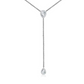 Pear Cut Crystal Lariat Necklace – Made with Swarovski Elements
