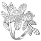 Crystal Floral Ring
