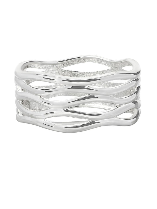 Crystal Snowflake Ring — Made With Swarovski Elements