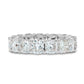 Cushion Cut Eternity Band – Made with Swarovski Elements