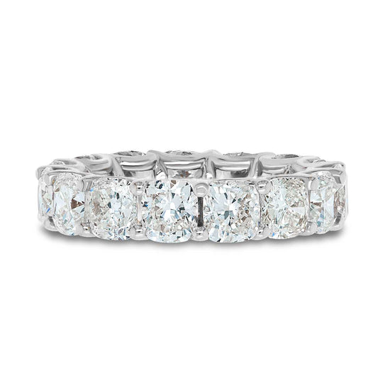 Cushion Cut Eternity Band – Made with Swarovski Elements