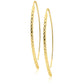 Italian Sterling Silver Threader Bar Drop Earrings – Yellow Gold & Rose Gold Options