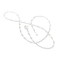 Figaro Chain Necklace in Sterling Silver, Gold, or Rose Gold
