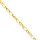 Figaro Chain Necklace in Sterling Silver, Gold, or Rose Gold