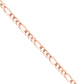 Figaro Chain Necklace in Sterling Silver, Gold, or Rose Gold