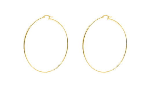 Set of 3 Sterling Silver 15mm, 25mm, and 35mm Classic Hoop Earrings