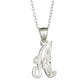 Sterling Silver Diamond-Cut Initial Necklace