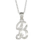 Sterling Silver Diamond-Cut Initial Necklace