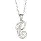 Sterling Silver Diamond-Cut Initial Necklace