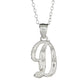 Sterling Silver Diamond-Cut Initial Necklace