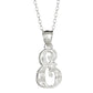 Sterling Silver Diamond-Cut Initial Necklace
