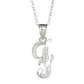 Sterling Silver Diamond-Cut Initial Necklace
