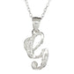 Sterling Silver Diamond-Cut Initial Necklace