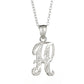 Sterling Silver Diamond-Cut Initial Necklace