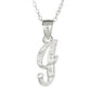 Sterling Silver Diamond-Cut Initial Necklace