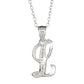 Sterling Silver Diamond-Cut Initial Necklace