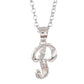 Sterling Silver Diamond-Cut Initial Necklace