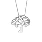 Italian Sterling Silver Tree Of Life Heart Necklace