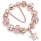 18K Rose Gold Plated Butterfly Charm Bracelet – Made with Swarovski Elements