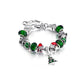 Christmas Themed Crystal Charm Bracelet — Made With Swarovski Elements