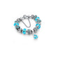 Crystal Bead Bracelet With Ball Charm and Austrian Crystals