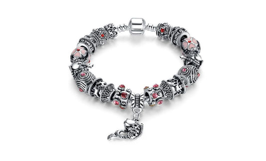 Genuine Murano And Crystal Charm Bracelets