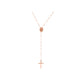 Italian Made Sterling Silver Rosary Necklace
