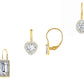 Set of 3 Crystal Leverback Earring Collection